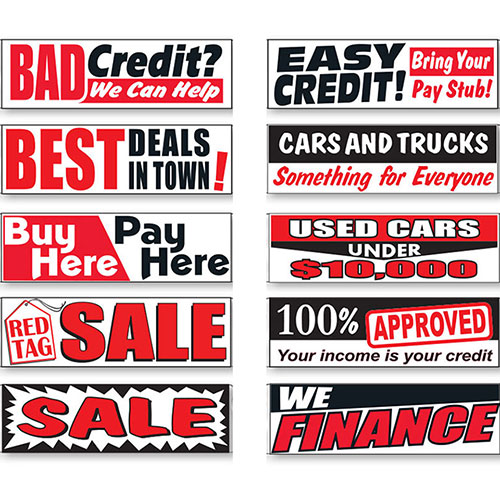Promo Banners for Car Lots | Car Dealer Banners - Auto ...