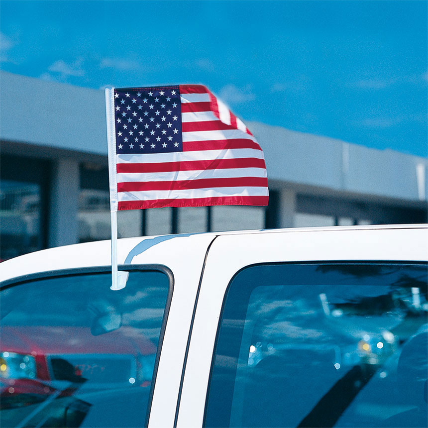 Details about   12x15.5 USA American Double Sided Nylon Car Window Vehicle 12"x15.5" Flag 
