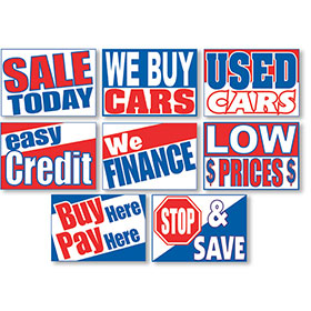 36x96 Used CAR Sale Banner Sign Cars Sell Sales use Old Vehicles Signs 